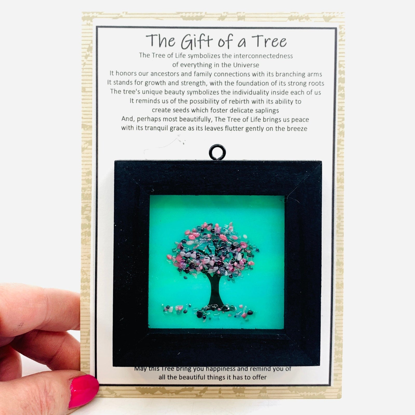 Fused Glass Tree of Life Shadow Box 152 Decor Glimmer Glass Gifts 