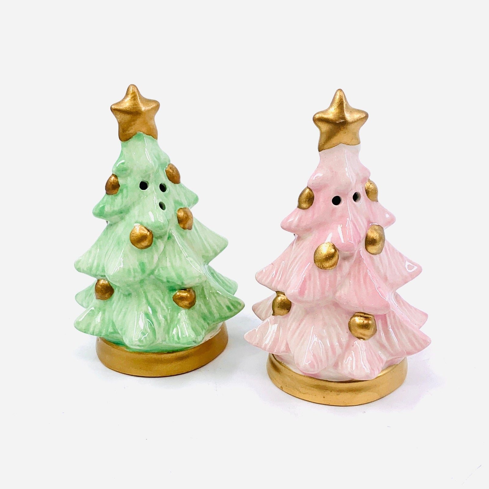 Nostalgic Christmas Tree Salt and Pepper Shakers COSMOS 