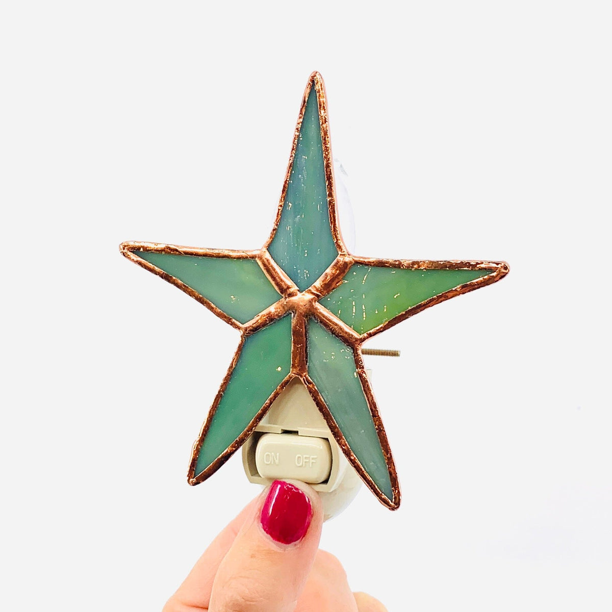 Stained Glass Starfish Nightlight Decor Gift Essentials 