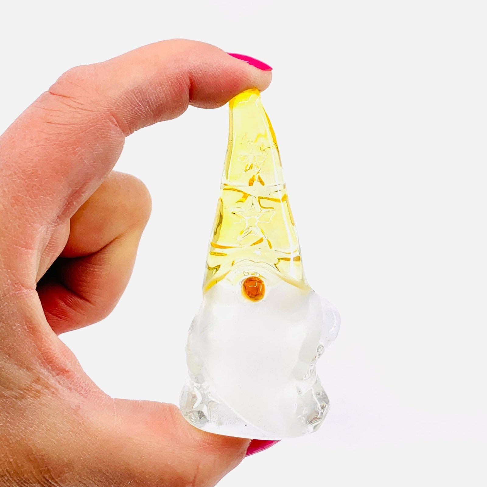 Glass Spring Star Gnome, Yellow Miniature Amazon 
