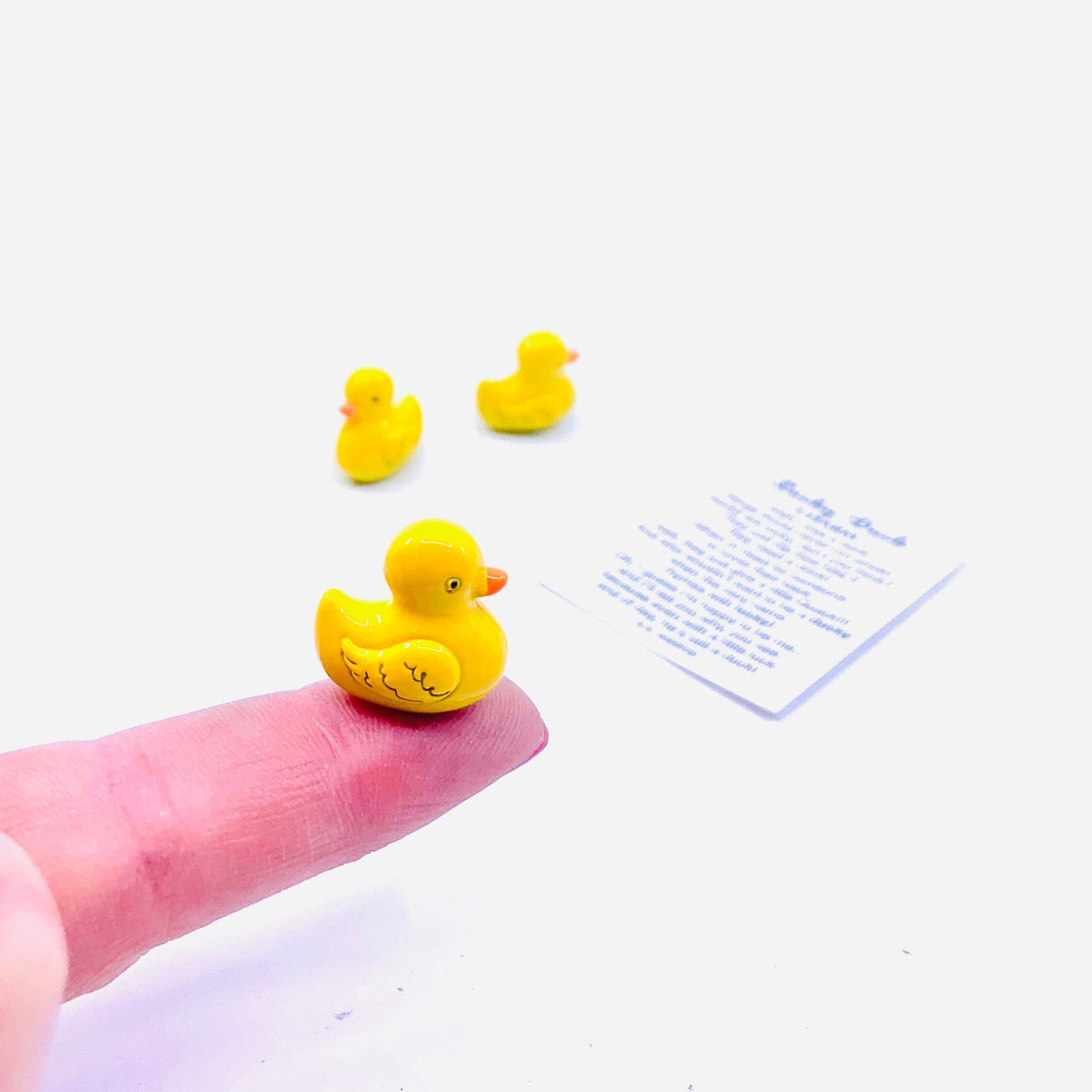 Lucky Little Duck Charm PT 78 Miniature GANZ 