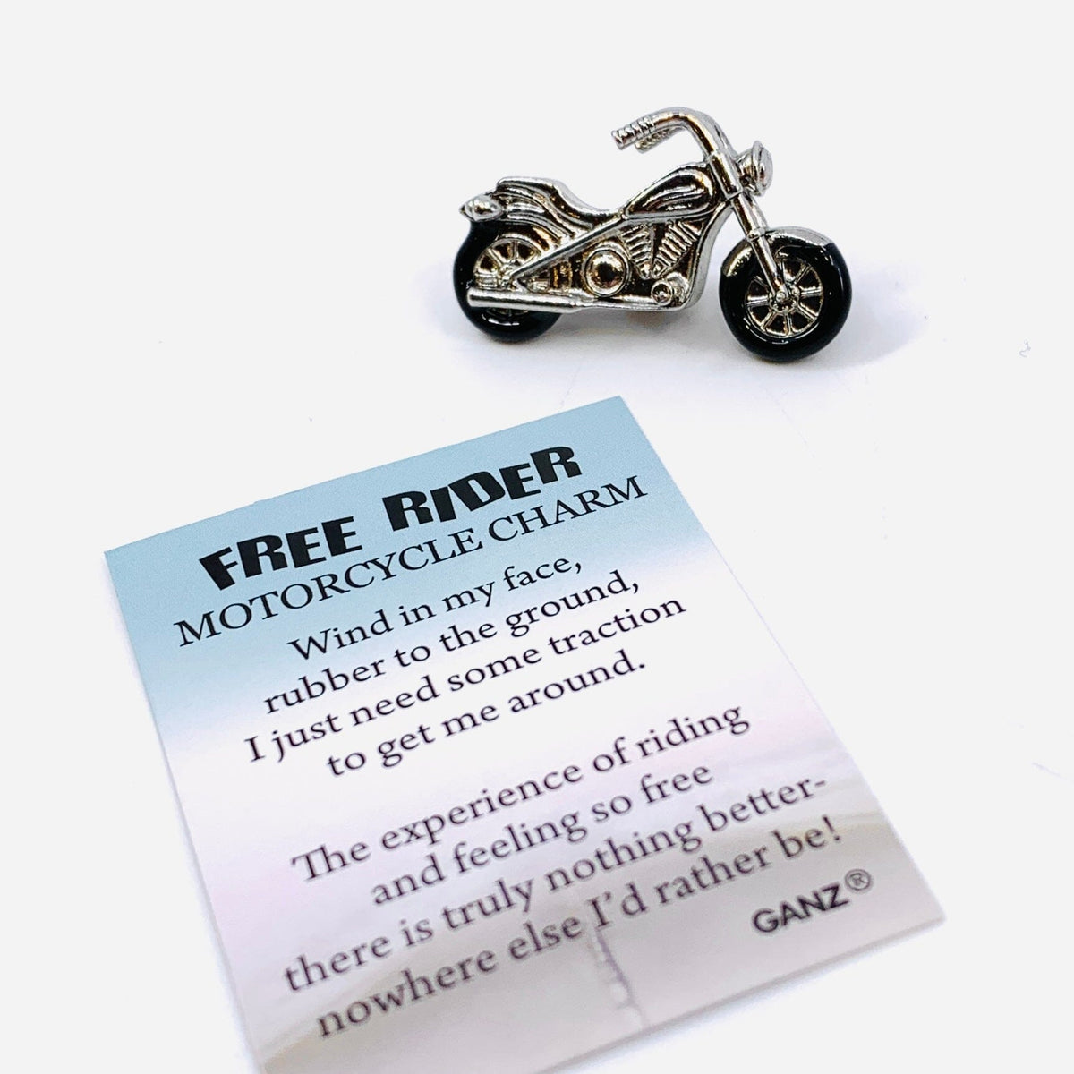 Free Rider Motorcycle Charm - PT200 GANZ 
