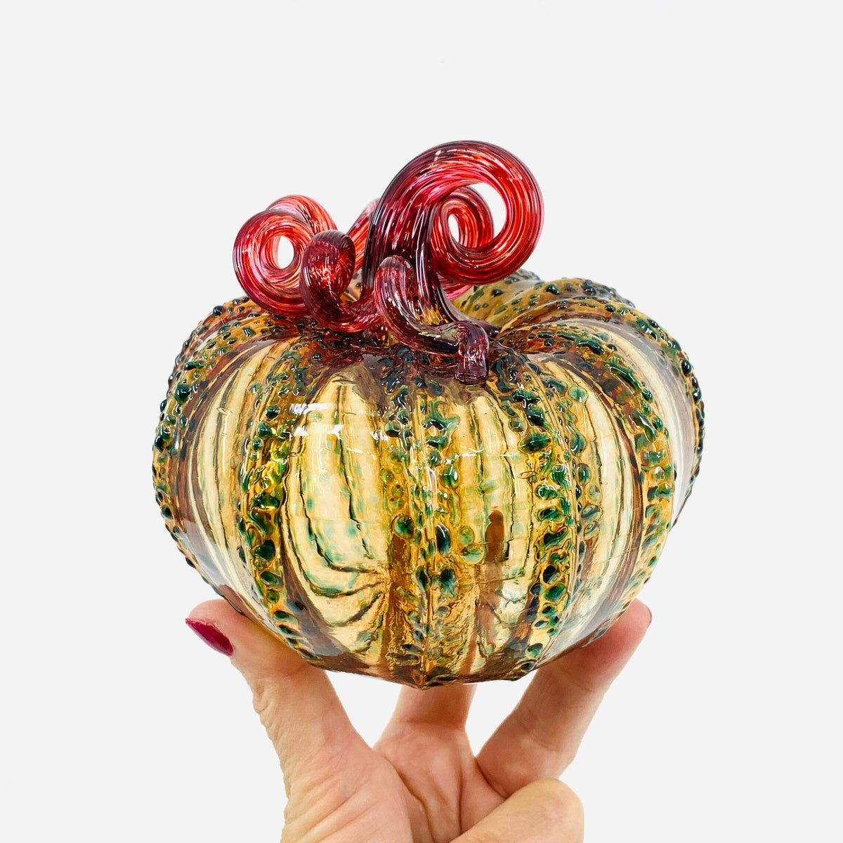 Daily Pumpkin 1997 Squat Gabby Luke Adams Glass Blowing Studio 