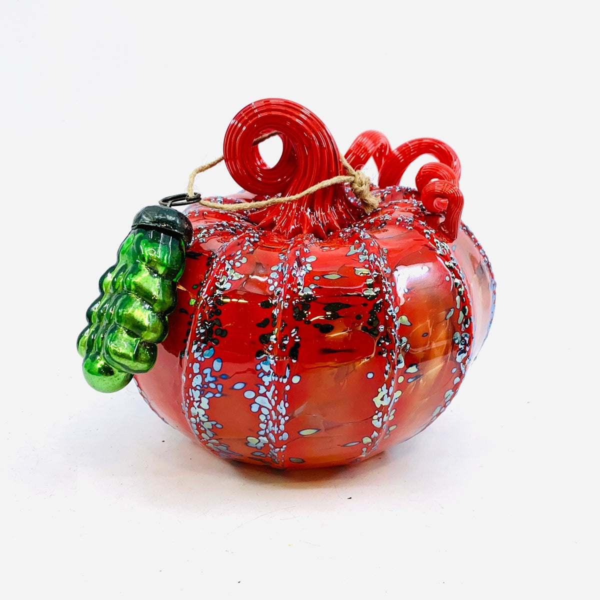 Daily Pumpkin 2141 Holiday Squat and Mercury Tree Ornament Gabby Luke Adams Glass Blowing Studio 