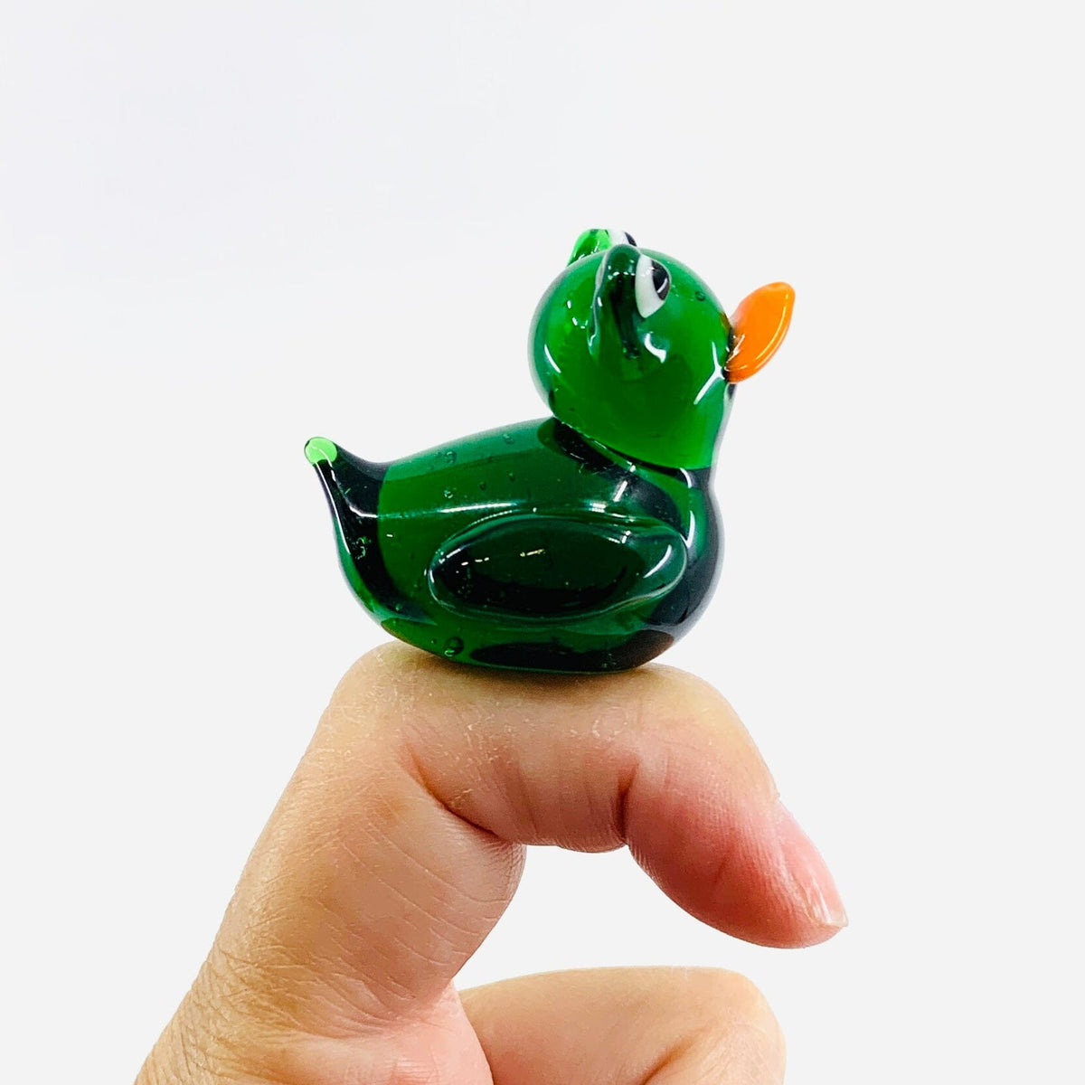 Frog - Mini Glass Rubber Duck Miniature Alex 