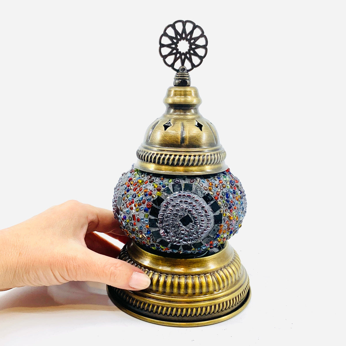Turkish Mosaic Mini Lamp, 11 Decor Natto USA 