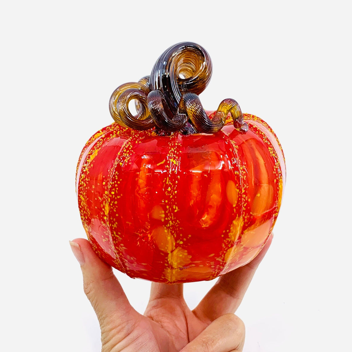 Daily Pumpkin 3076 Fall Squat Gabby Luke Adams Glass Blowing Studio 