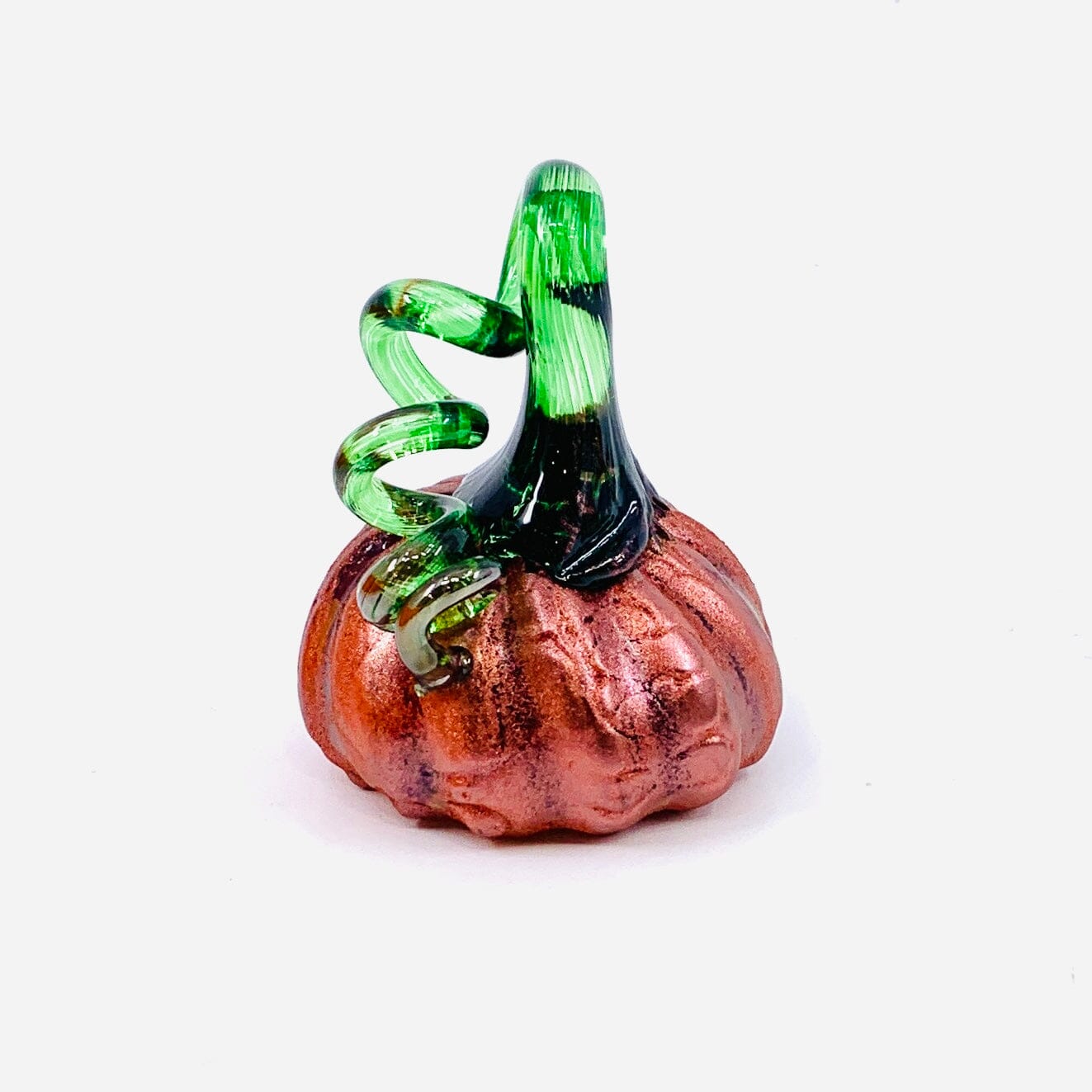 Daily Pumpkin 546 Mini Shimmer Paperweight Daily Pumpkin Luke Adams Glass Blowing Studio 