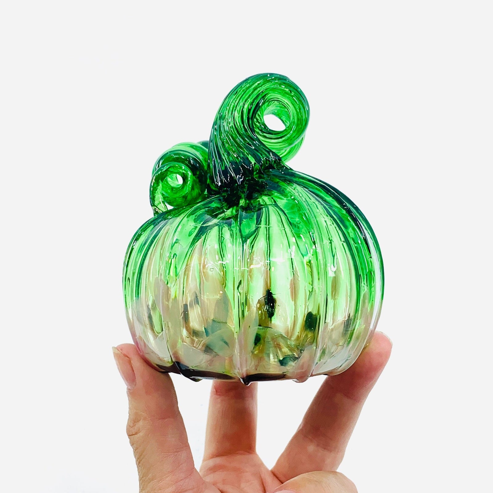Daily Pumpkin 2452 Oops Mini Gabby Luke Adams Glass Blowing Studio 