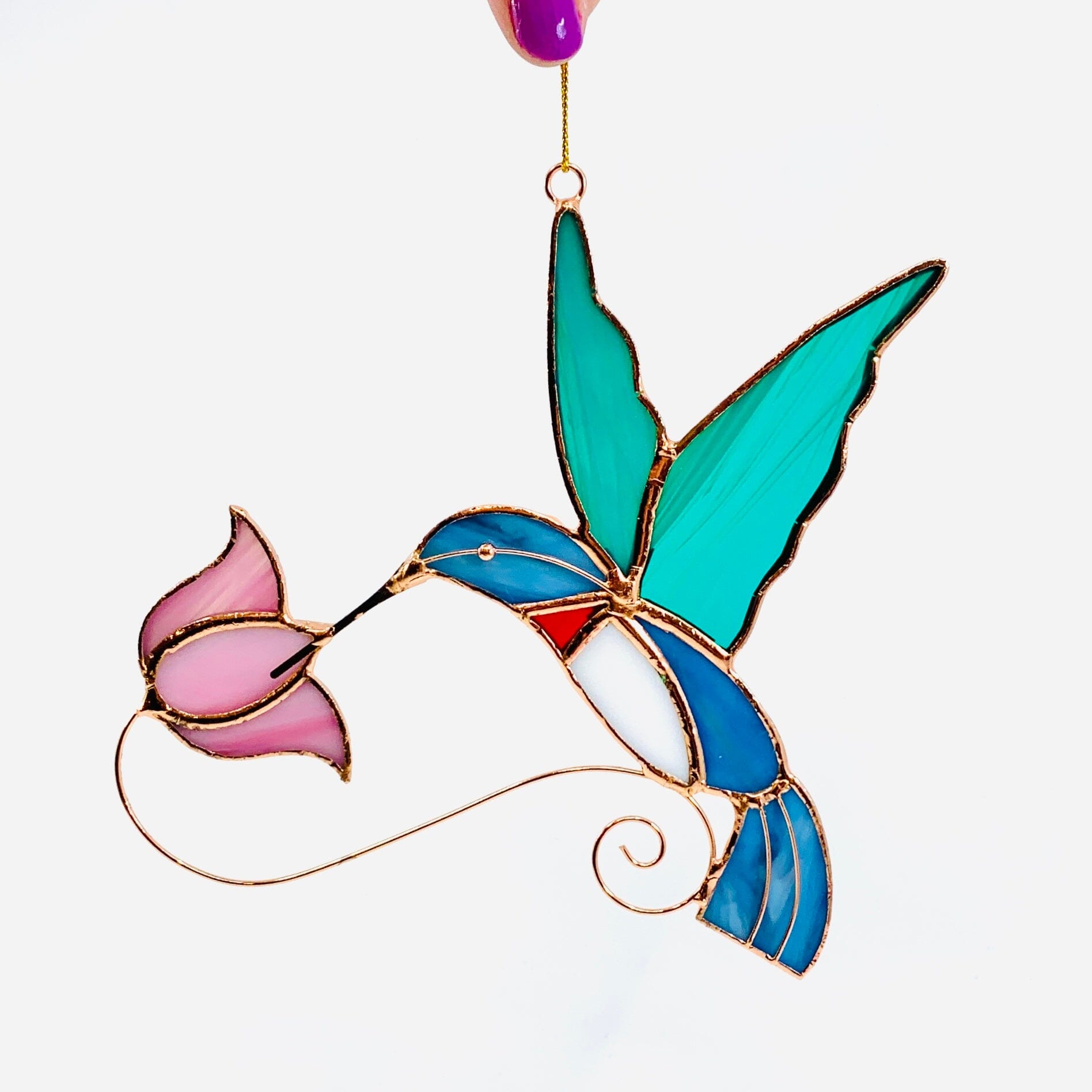 Stained Glass Suncatcher, Hummingbird Ornament Gift Essentials 