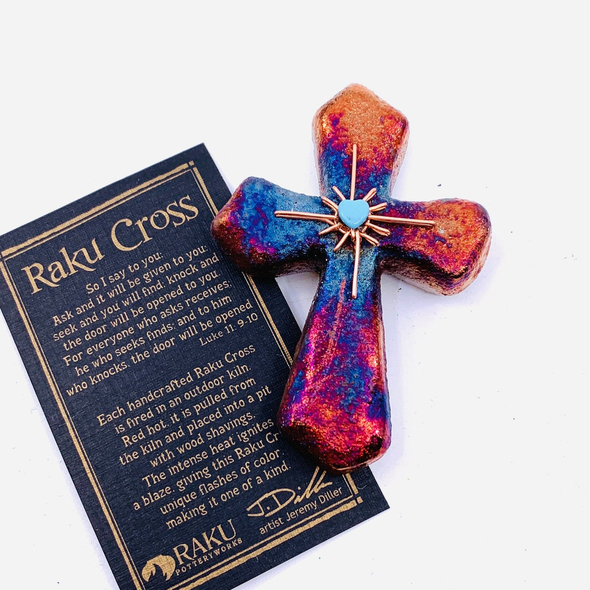 Raku Cross Home Decor Joy Crafters INC Star 