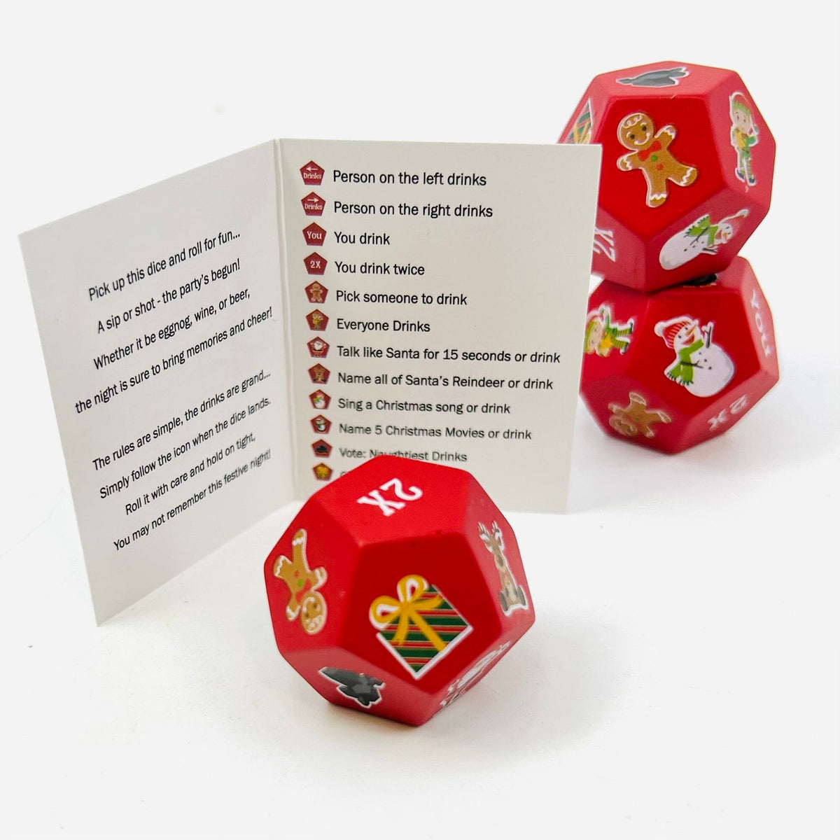 Merry Drinksmas Dice Charm - PT 147 GANZ 