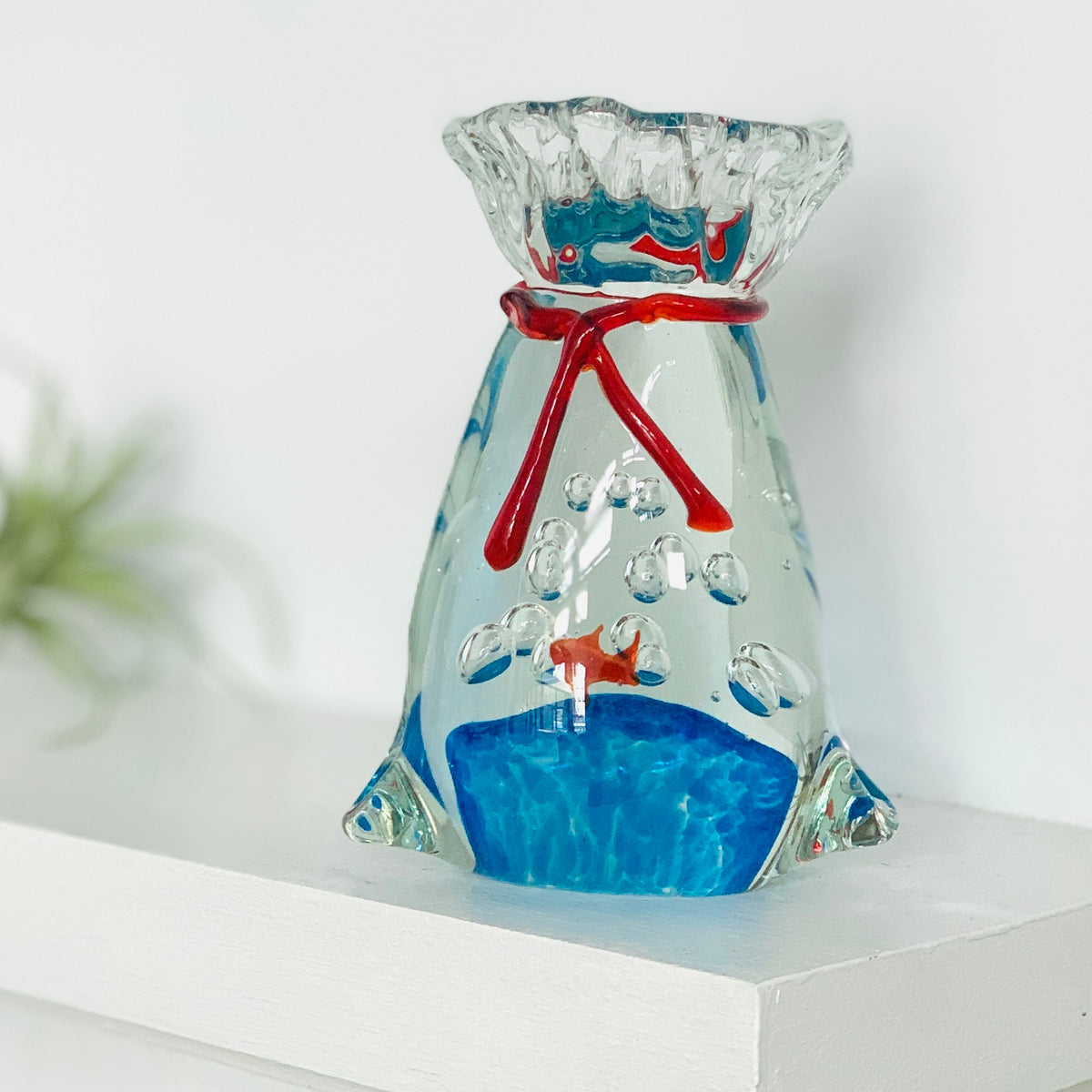 Goldfish in a Bag Paperweight