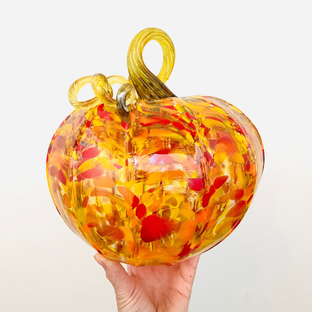 Daily Pumpkin Fall Foliage Large Daily Pumpkin Luke Adams Glass Blowing Studio 