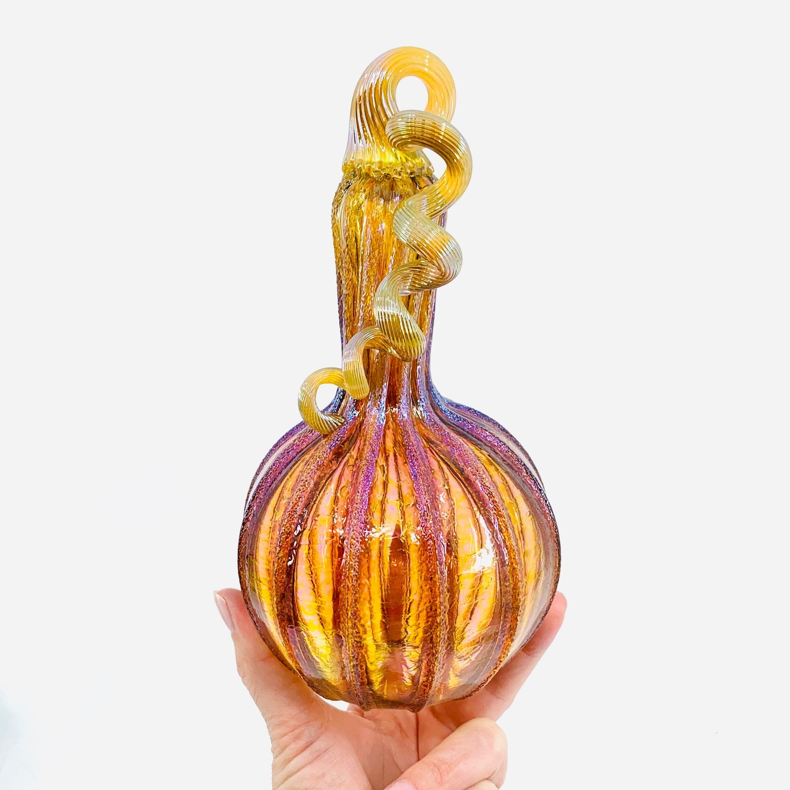 Daily Pumpkin 3953 Gourd Gabby Luke Adams Glass Blowing Studio 