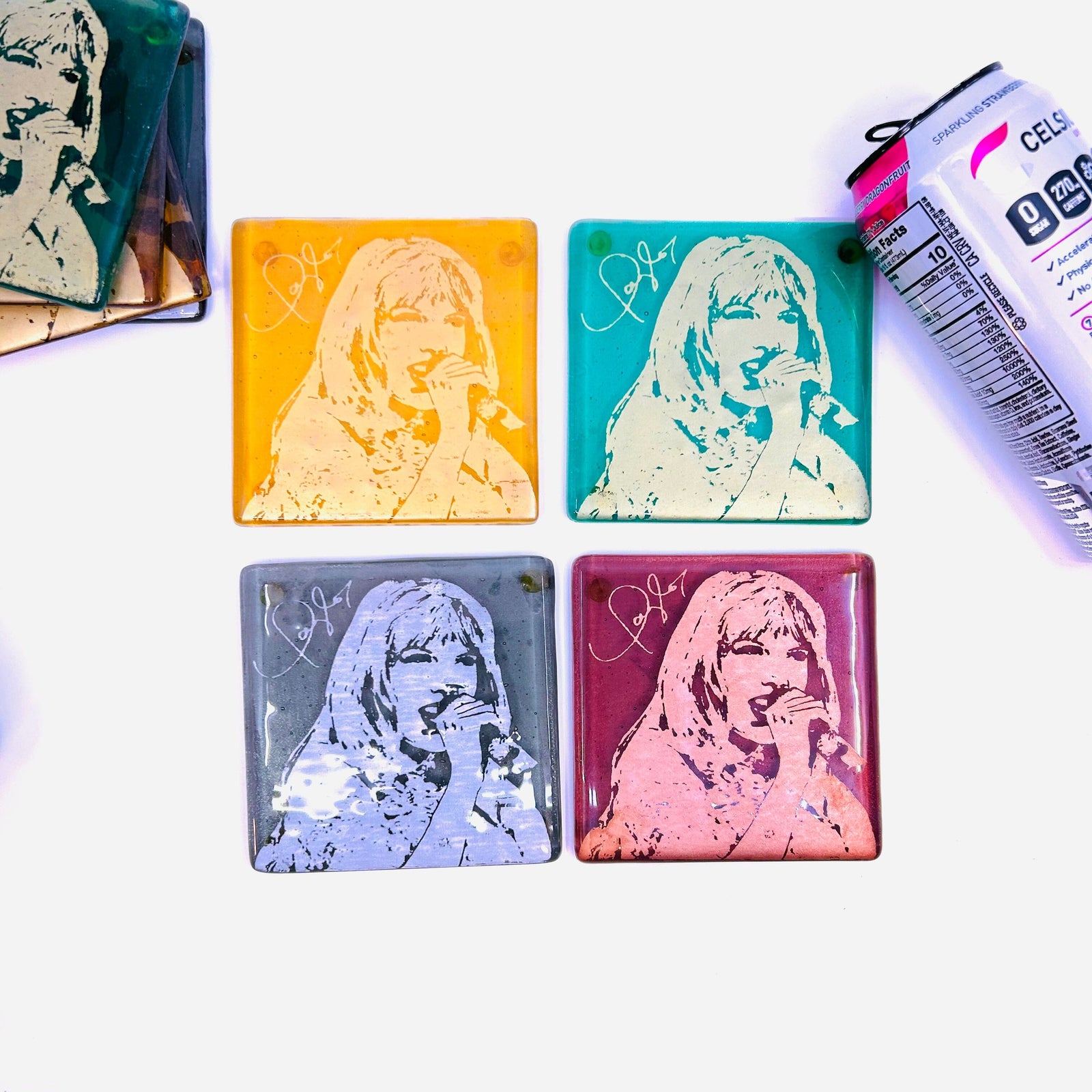 Taylor Swift Glass Coasters KiKu 
