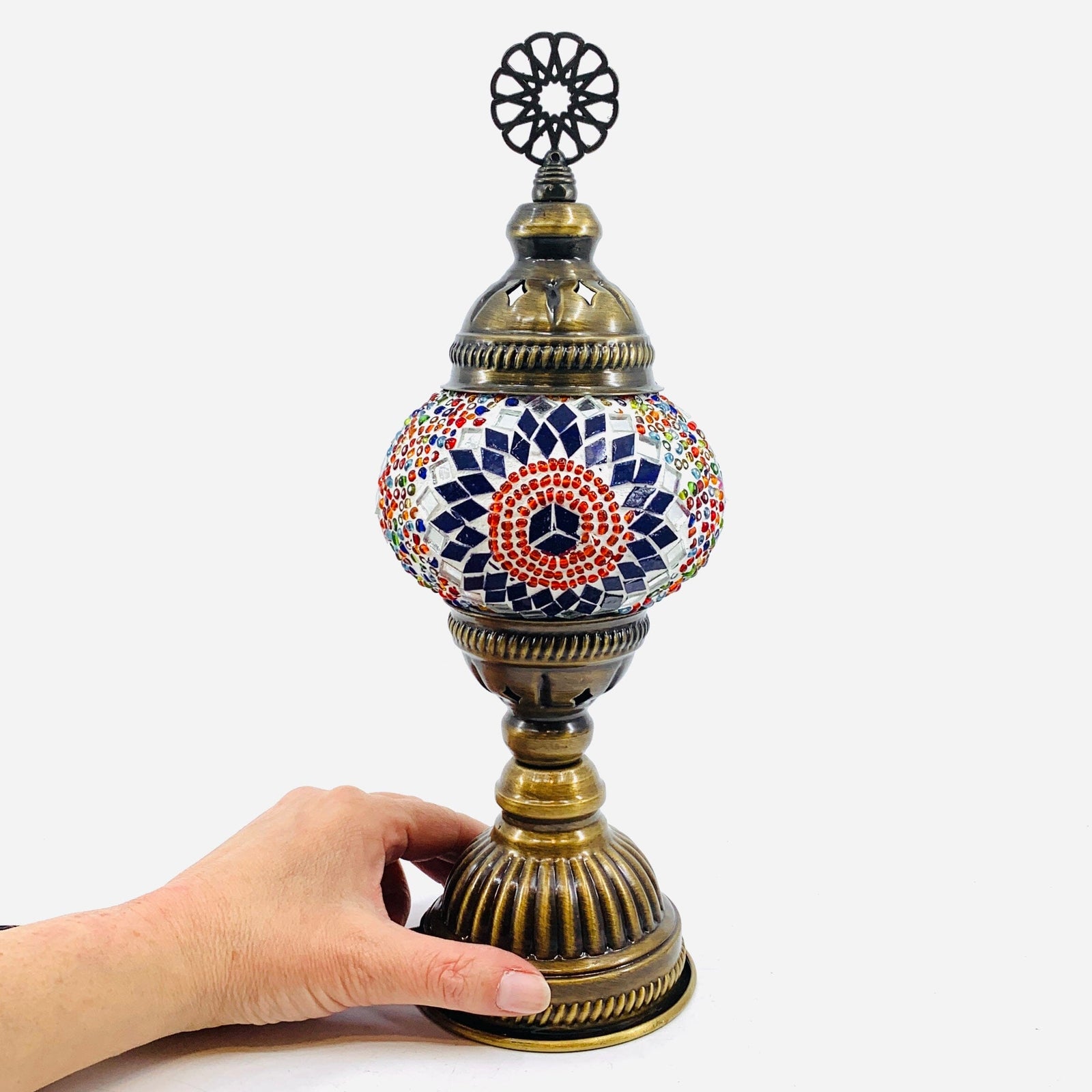 Turkish Mosaic Lamp, 19 Decor Natto USA 