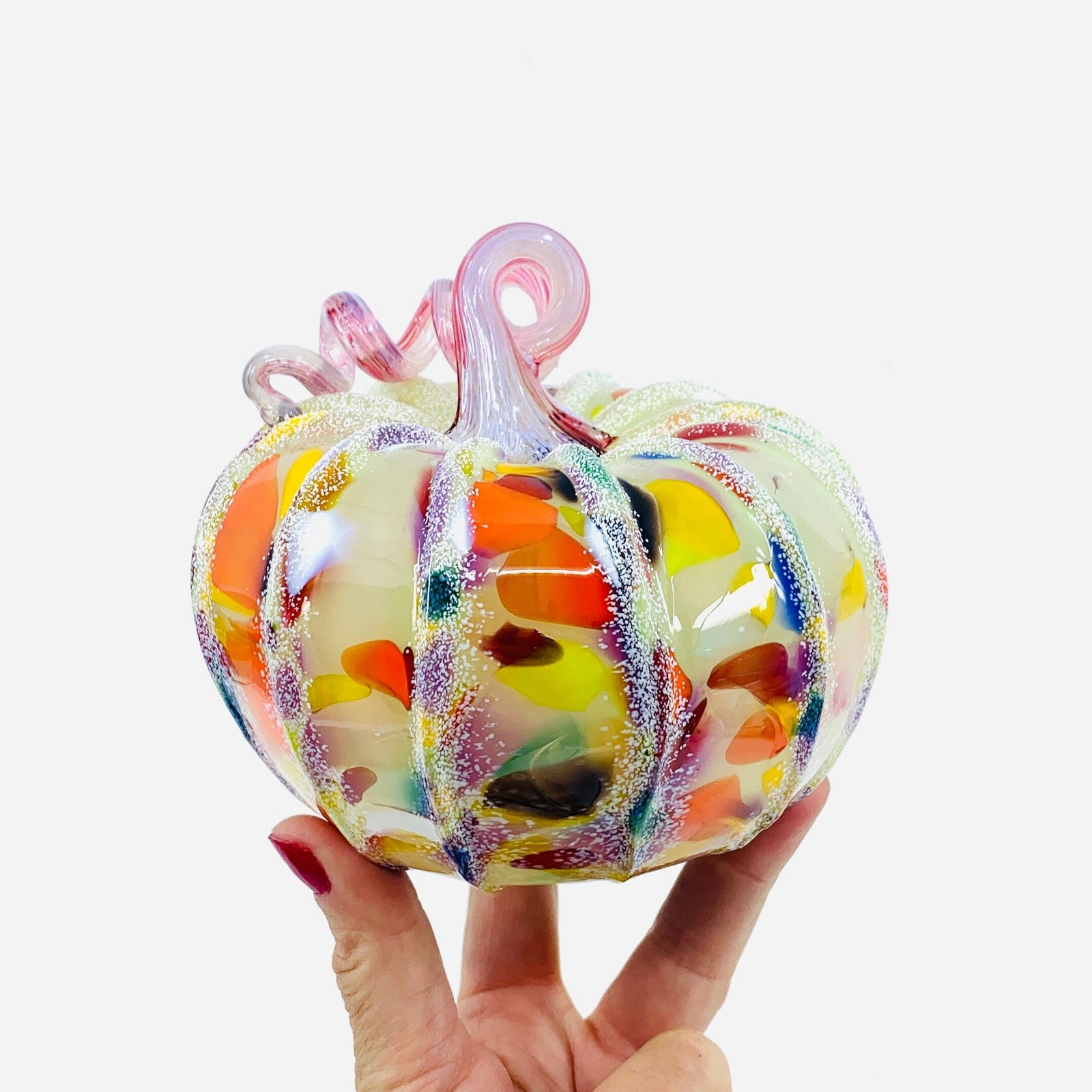 Daily Pumpkin 1817 Snowfall Squat Gabby Luke Adams Glass Blowing Studio 