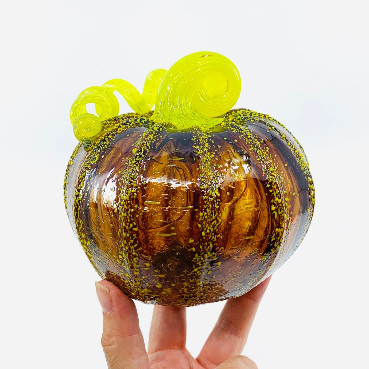 Daily Pumpkin 3115 Fall Squat Gabby Luke Adams Glass Blowing Studio 
