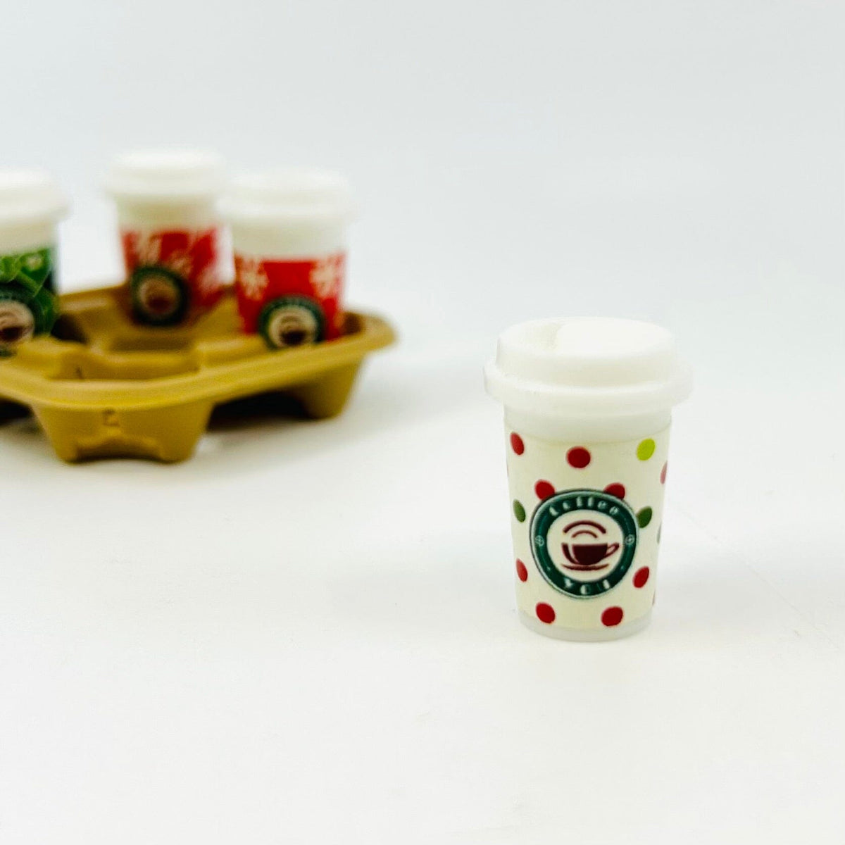 Tiny To Go Coffee Cup, Dots Miniature - 