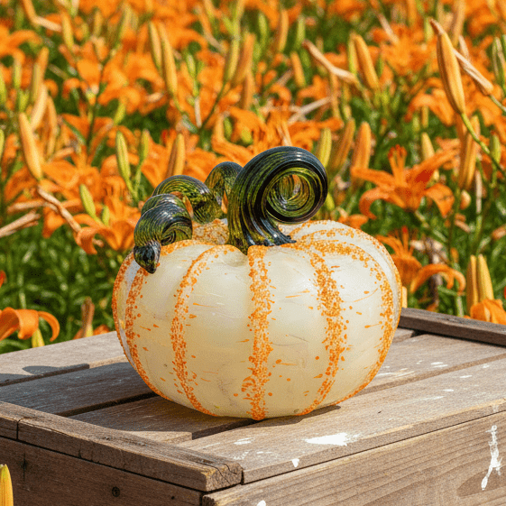 Throwback - Tigerlily Squat Pumpkin Inspo Luke Adams Glass Blowing Studio 