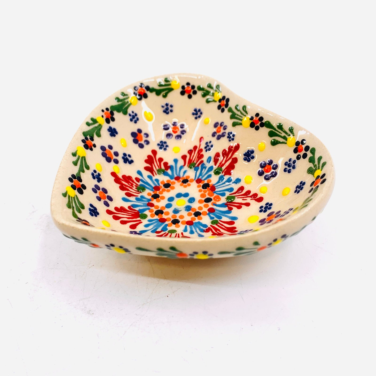 Heart Design Handmade Turkish Bowl 34 Decor Natto USA 