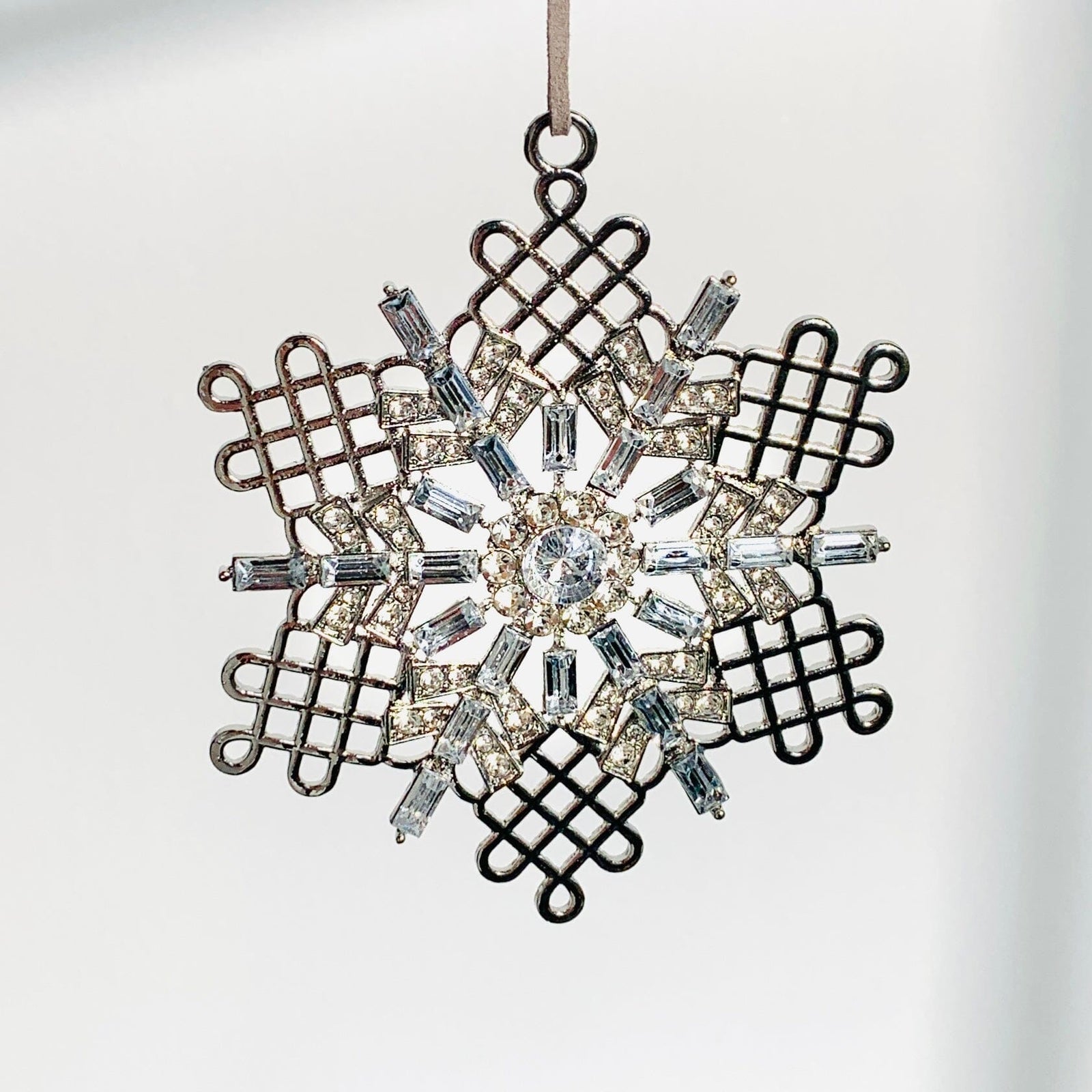 Snowflake Crystal Ornament 7 Oak Street 