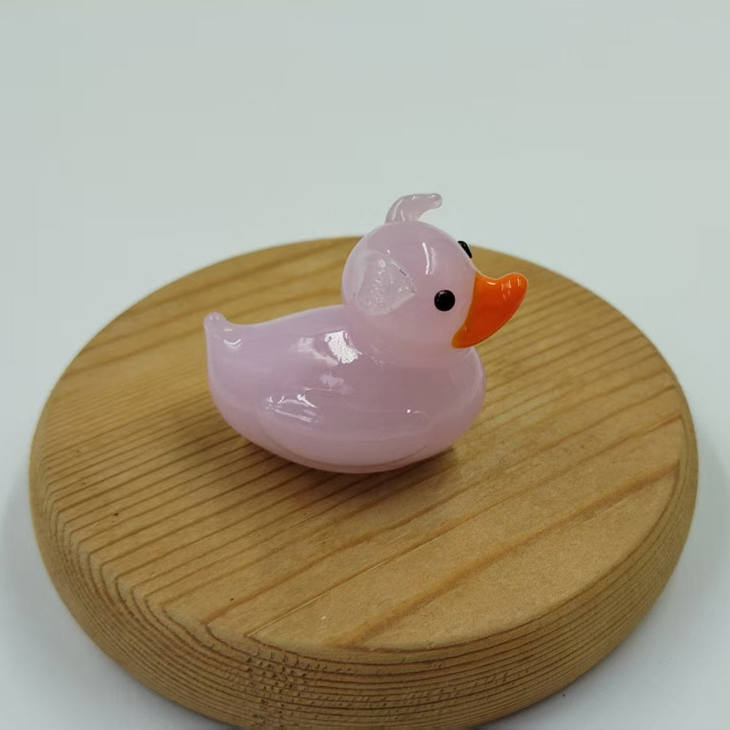 Piggy - Mini Glass Rubber Duck