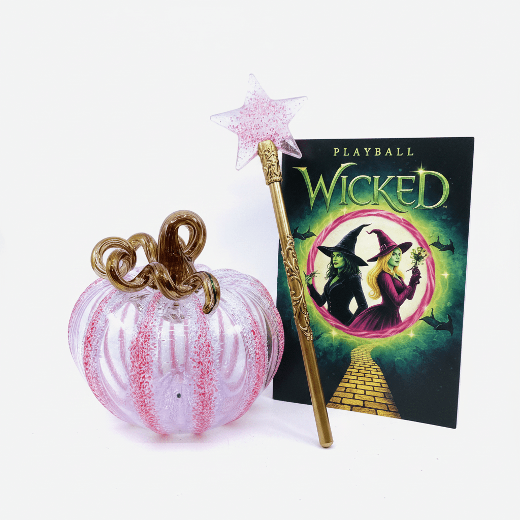 Glinda, Pink Frost Pumpkin Inspo Luke Adams Glass Blowing Studio 