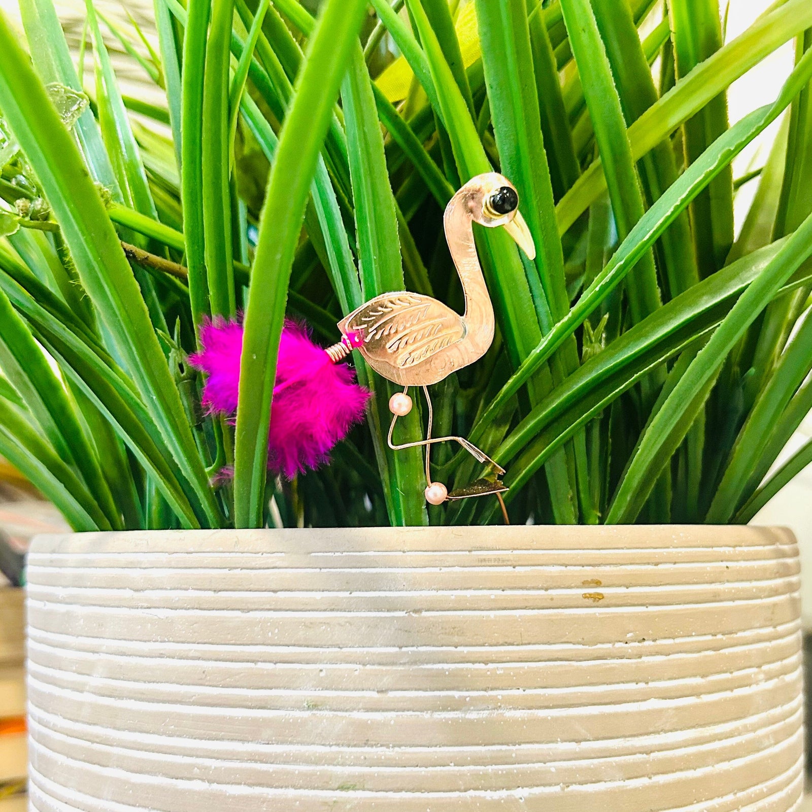 Plant Pals 26, Frankie Flamingo Miniature Pilgrim Imports 