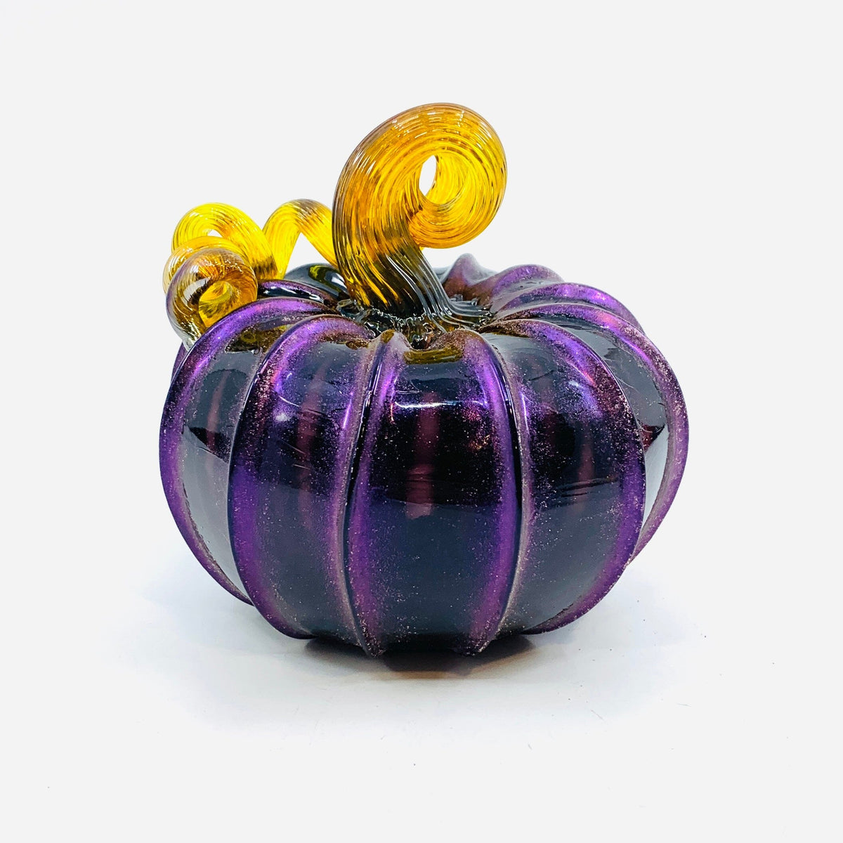 Daily Pumpkin 3878 Fall Shimmer Squat Gabby Luke Adams Glass Blowing Studio 