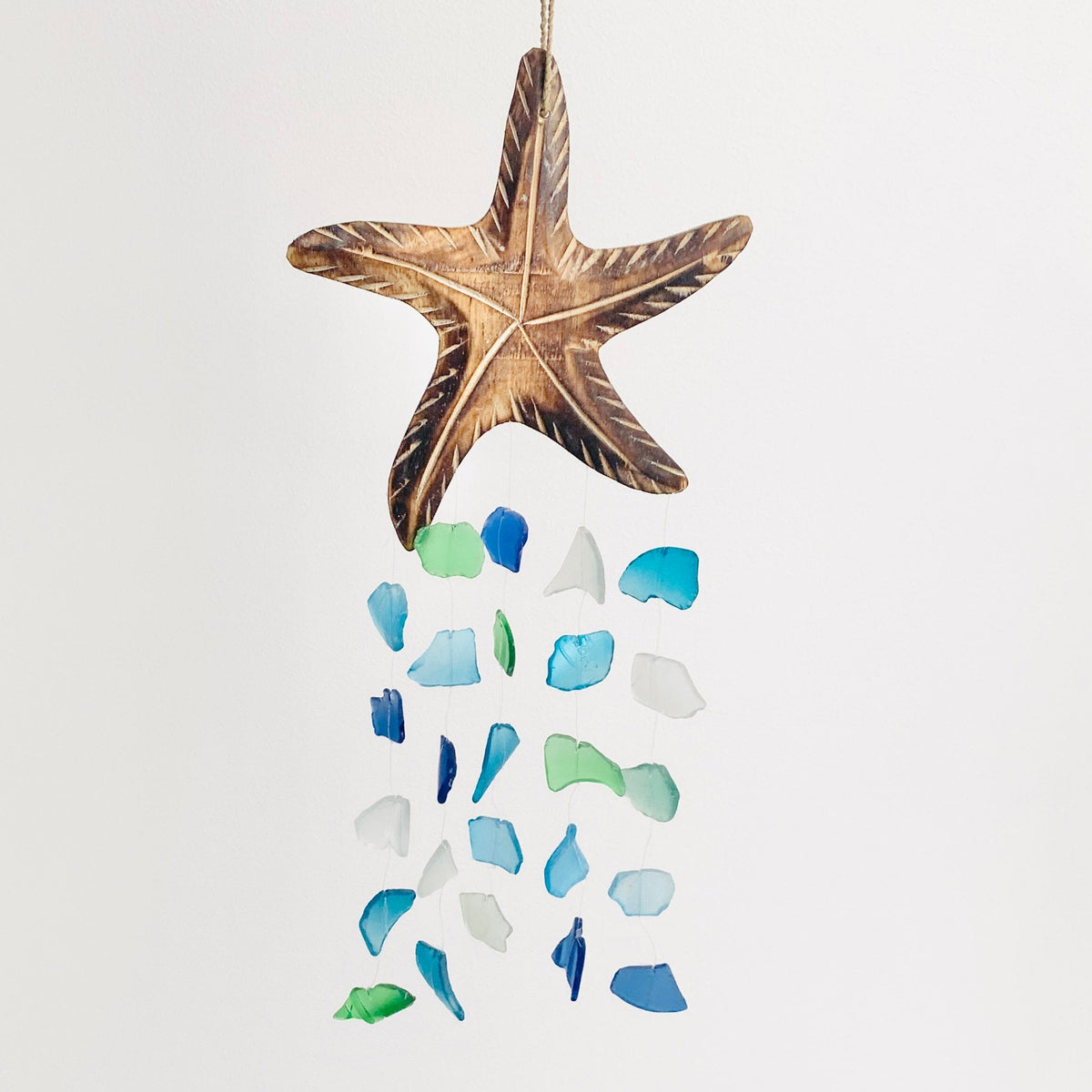 Sea Glass Sea Star Wind Chime Chesapeake Bay 