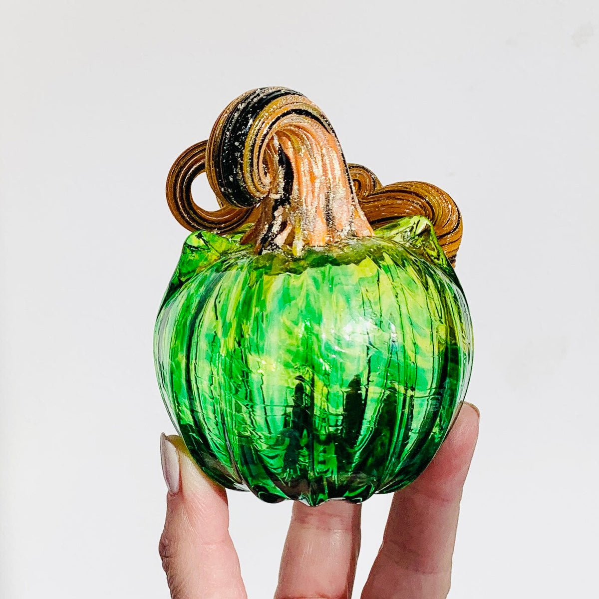 Daily Catkin 1187 Daily Pumpkin Luke Adams Glass Blowing Studio 