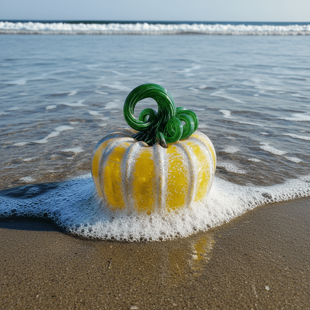 Daily Pumpkin 3819 Squat Gabby Luke Adams Glass Blowing Studio 