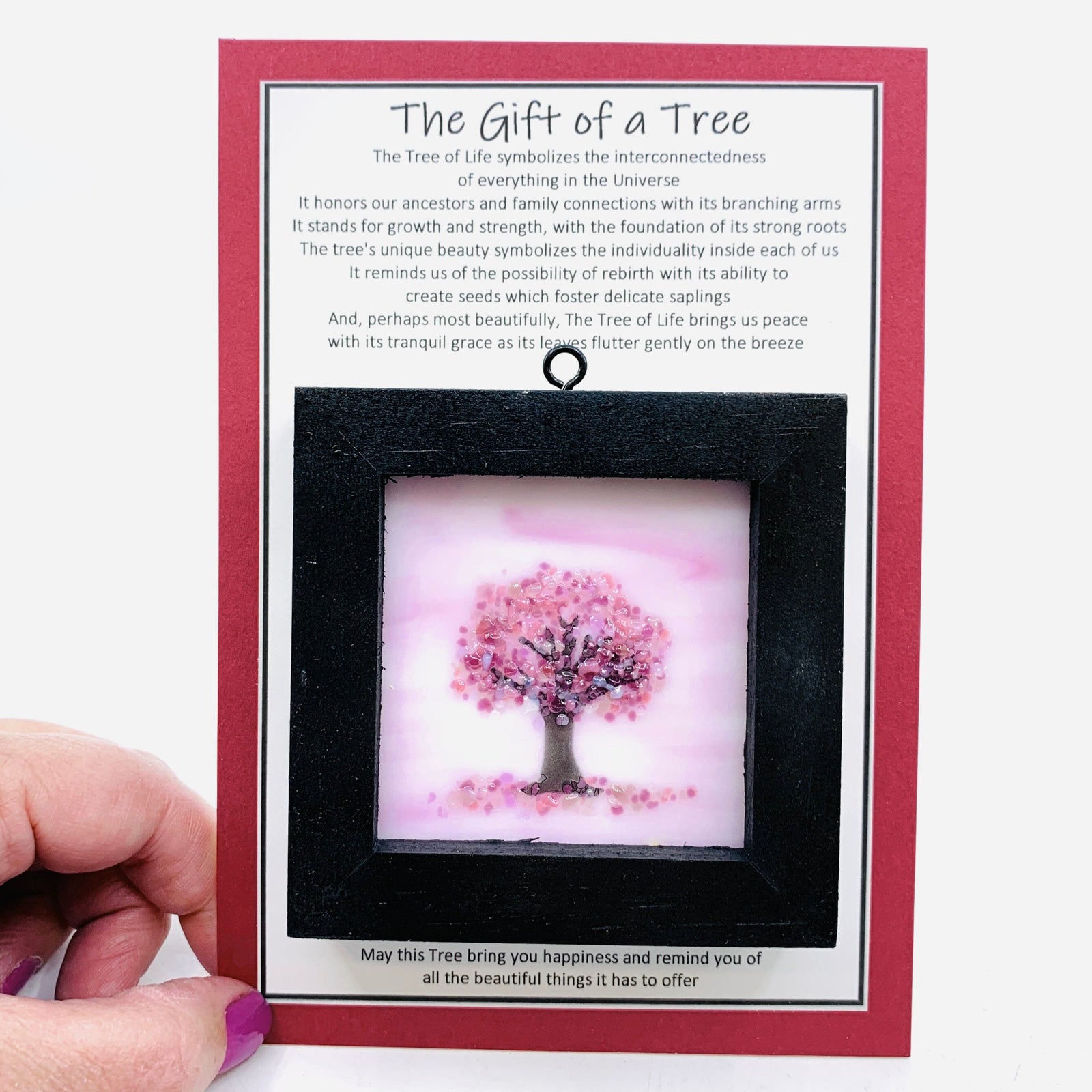 Fused Glass Tree of Life Shadow Box 22 Decor Glimmer Glass Gifts 