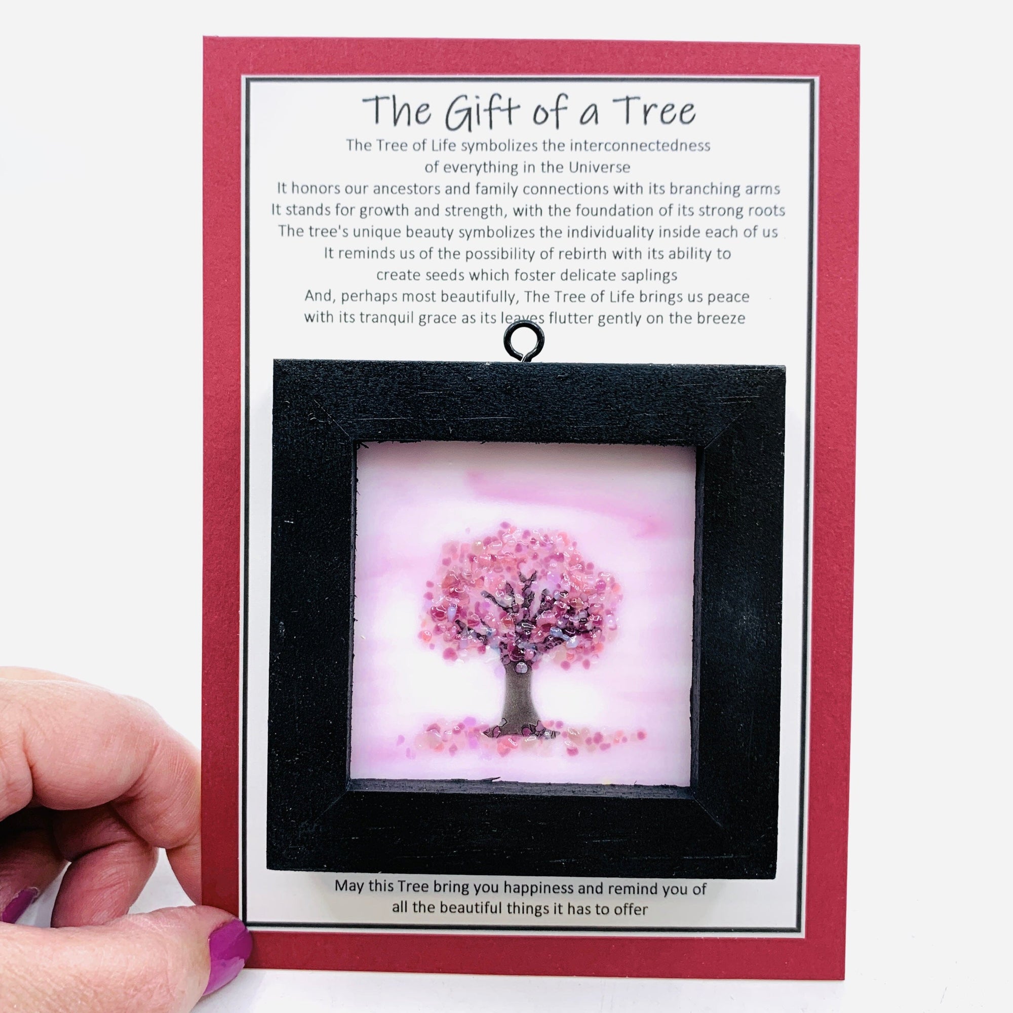 Fused Glass Tree of Life Shadow Box 22 Decor Glimmer Glass Gifts 