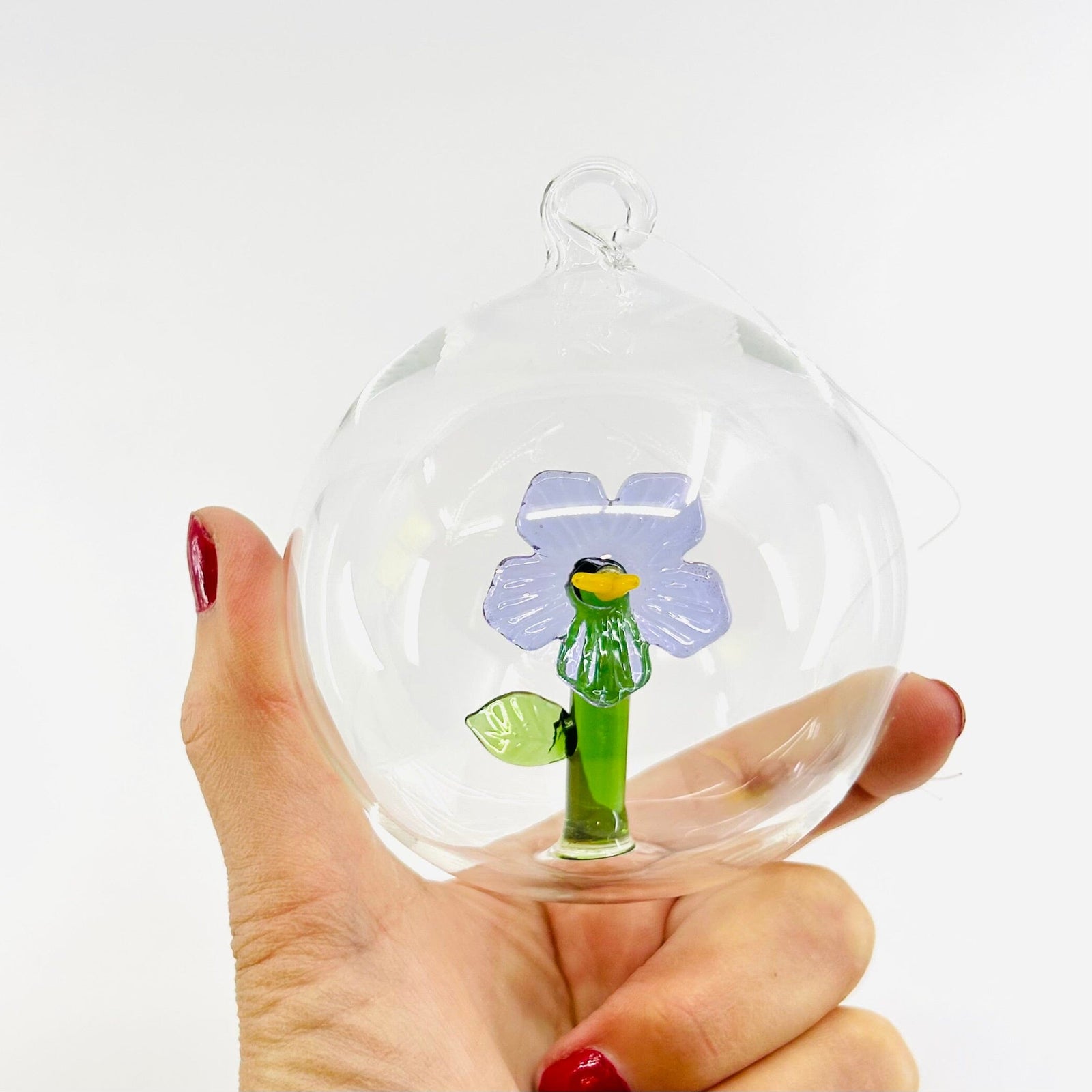 Glass Icon Ornament, Lilac ICHENDORF 