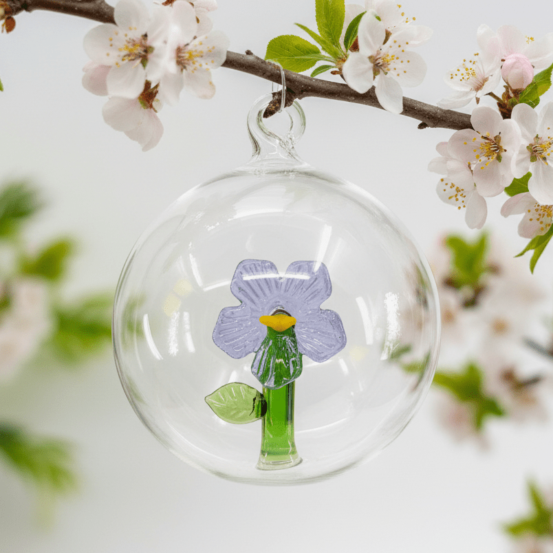 Glass Icon Ornament, Lilac ICHENDORF 