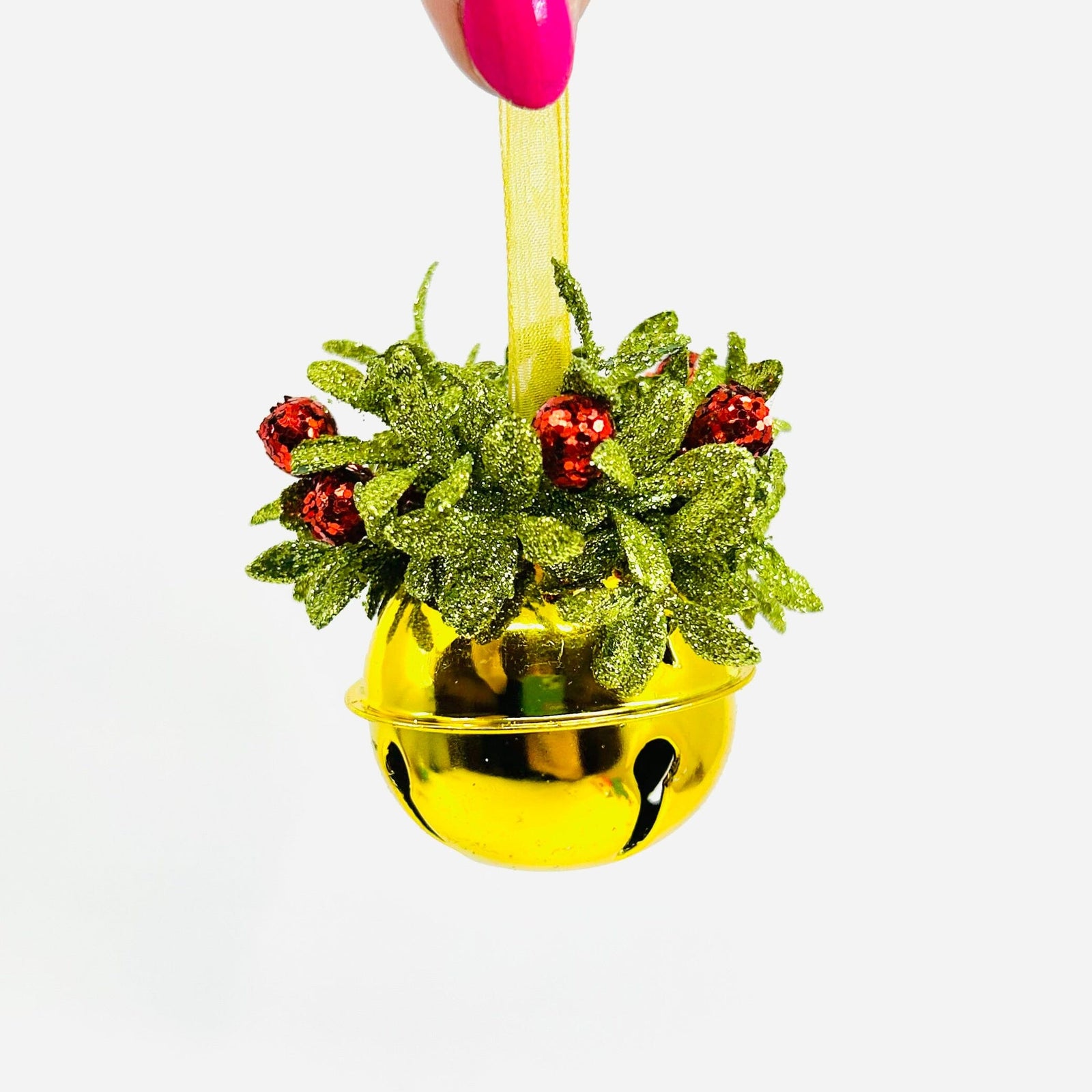 Jingle Bell Ornament, Gold Ornament One Hundred 80 Degrees 