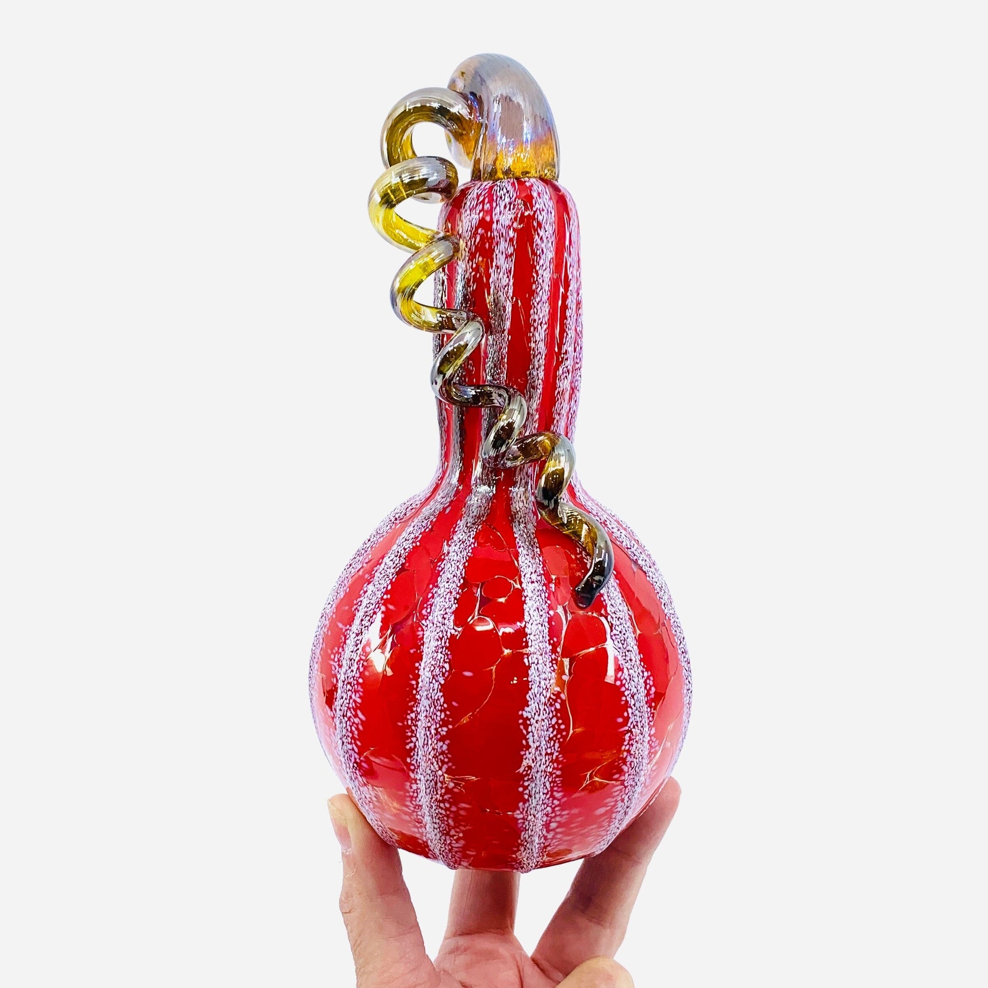 Daily Pumpkin 1393 Holiday Gourd Gabby Luke Adams Glass Blowing Studio 