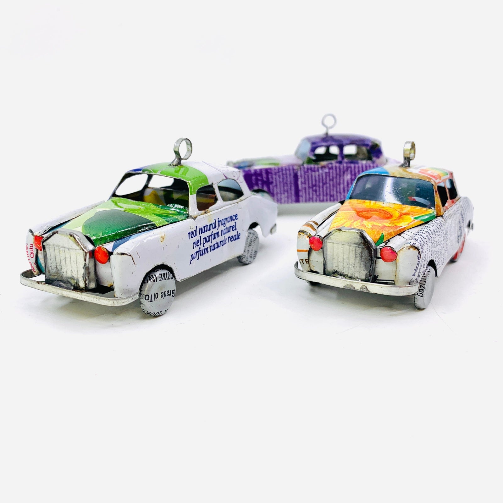 Hanging Recycled Tin Fancy Car Miniature East Africa Co. 