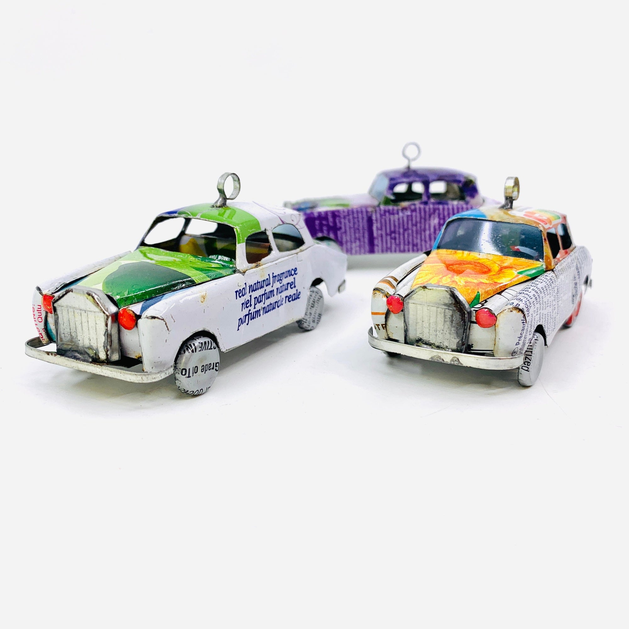 Hanging Recycled Tin Fancy Car Miniature East Africa Co. 