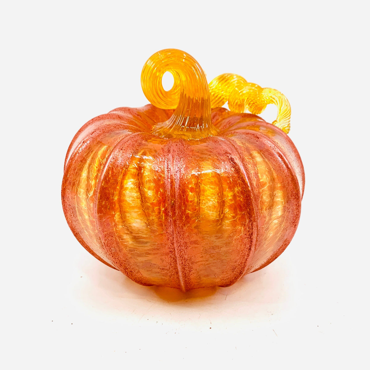 Daily Pumpkin 43 Fall Shimmer Squat Daily Pumpkin Luke Adams Glass Blowing Studio 