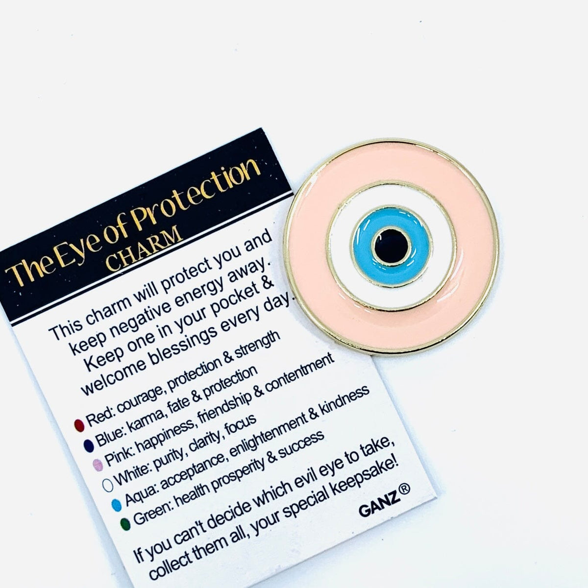 The Eye of Protection Charm PT160 Miniature GANZ Pink 