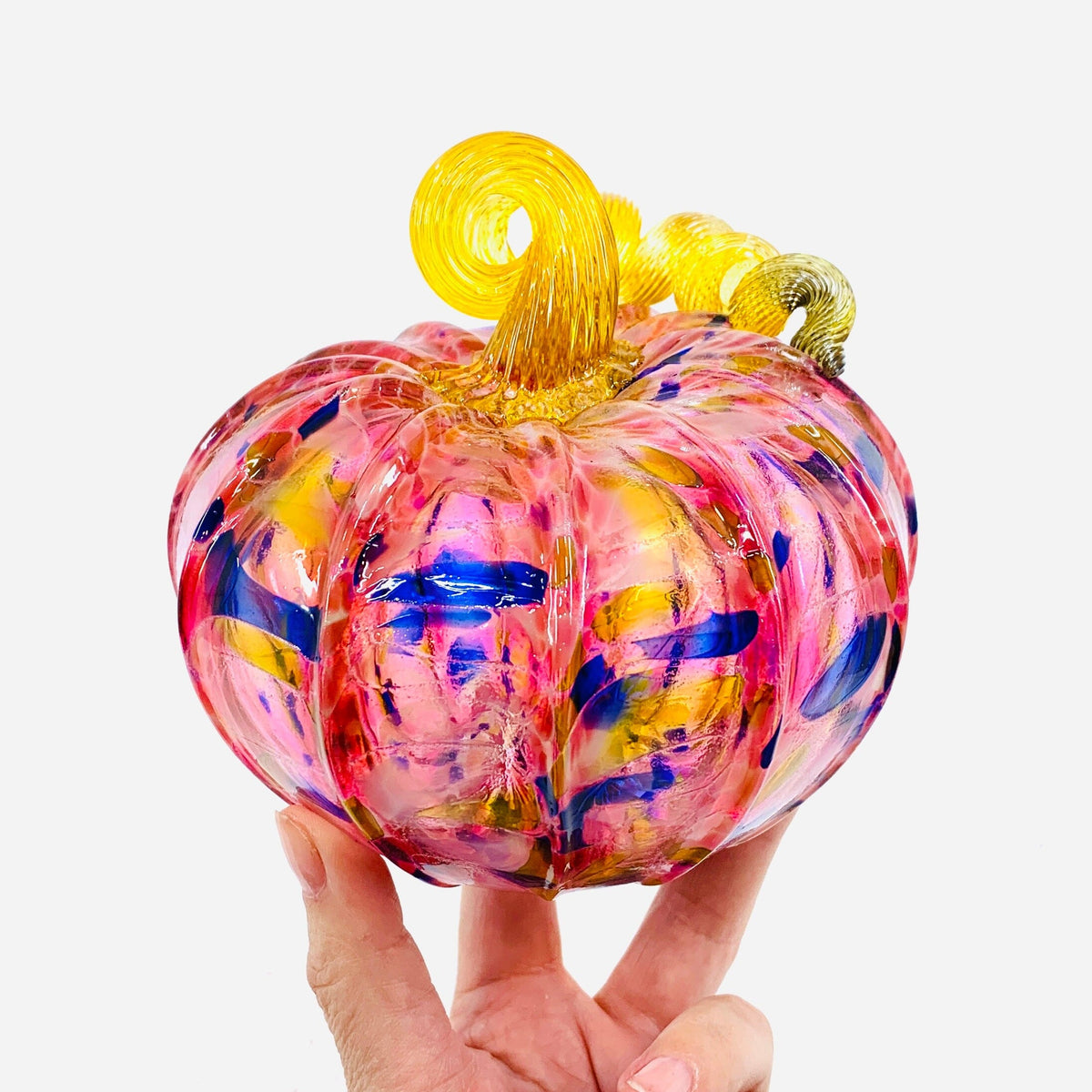 Daily Pumpkin 1237 Squat Daily Pumpkin Luke Adams Glass Blowing Studio 