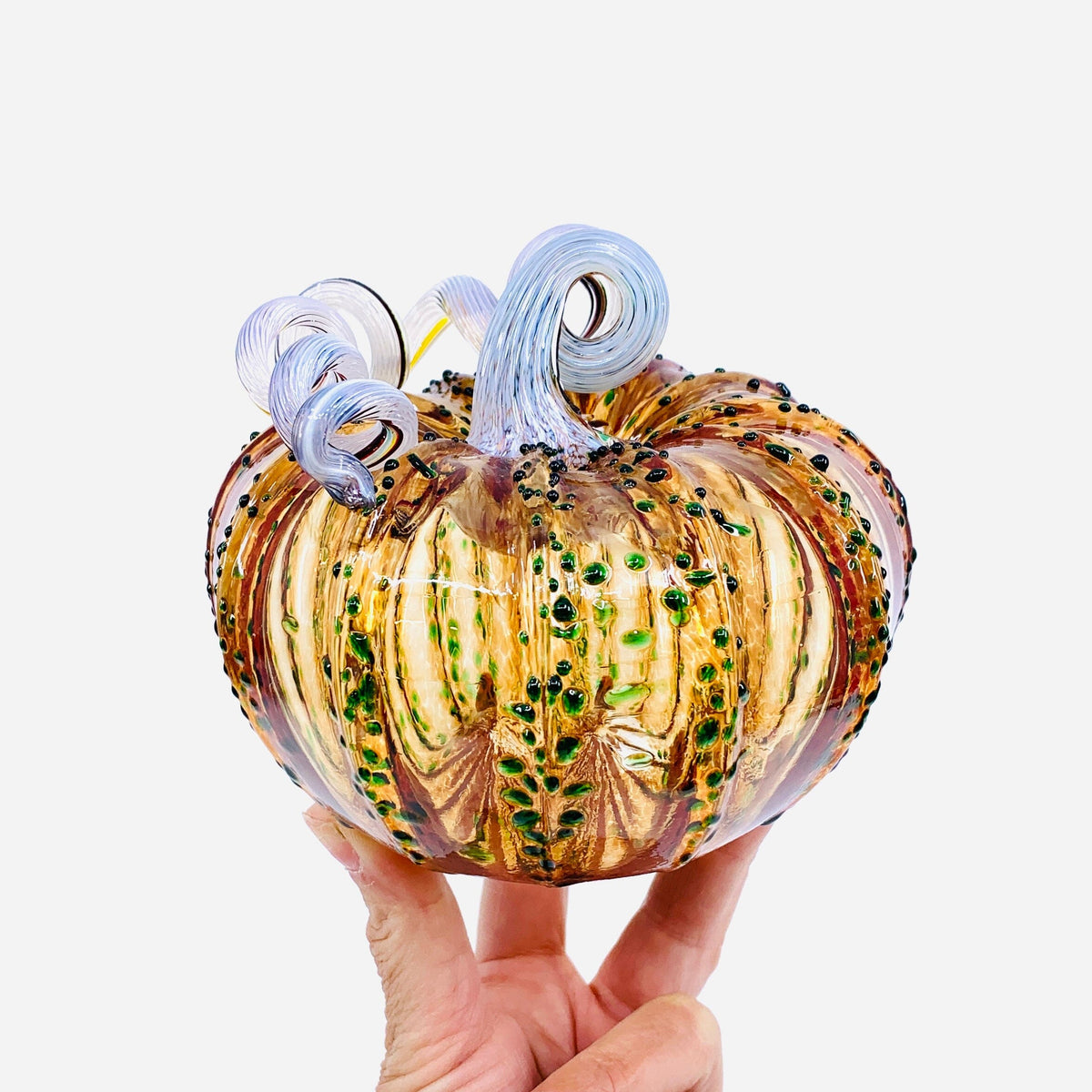 Daily Pumpkin 1307 Squat Gabby Luke Adams Glass Blowing Studio 