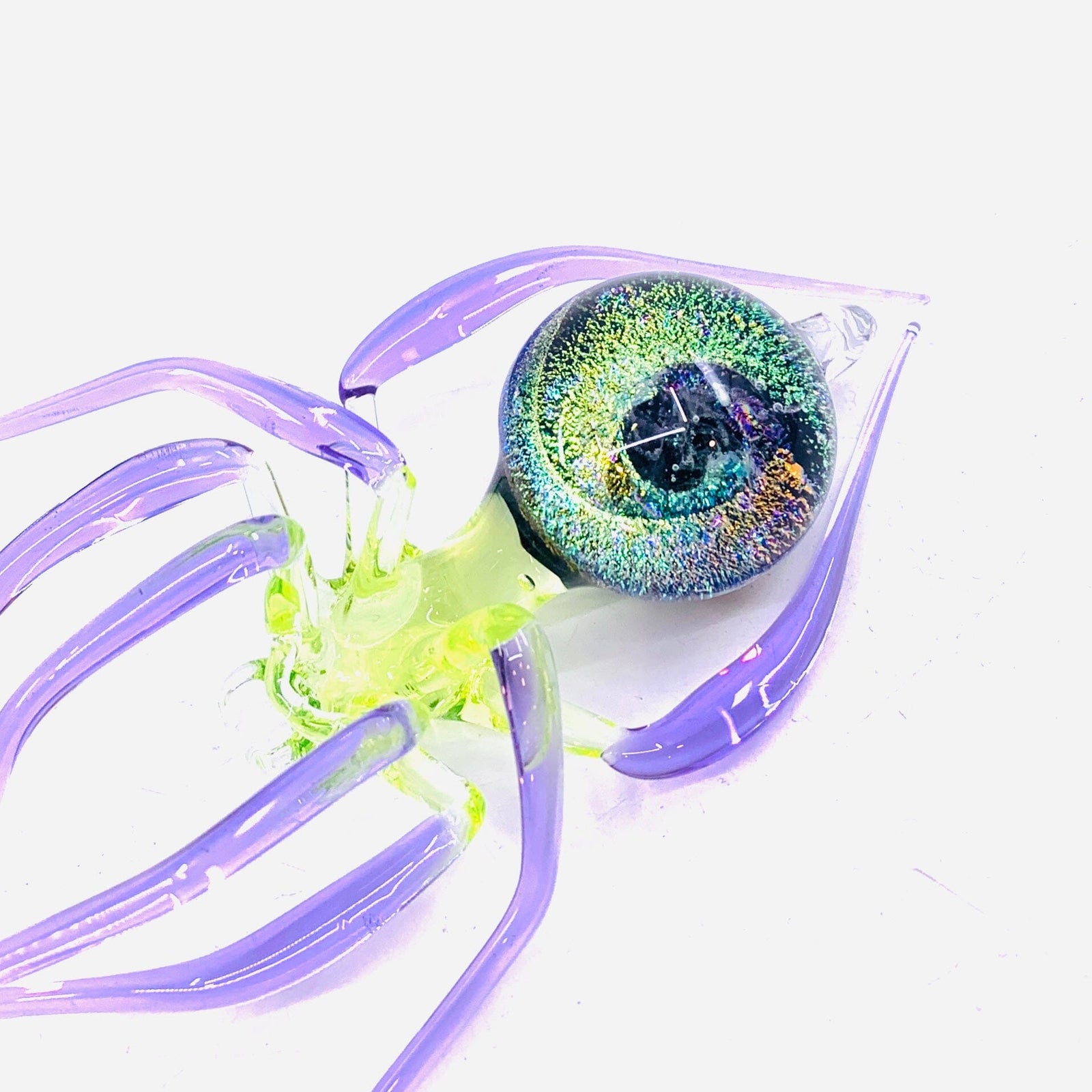 Glass Galaxy Spider Ornament, 19 Ornament WGK Glass Art Inc 