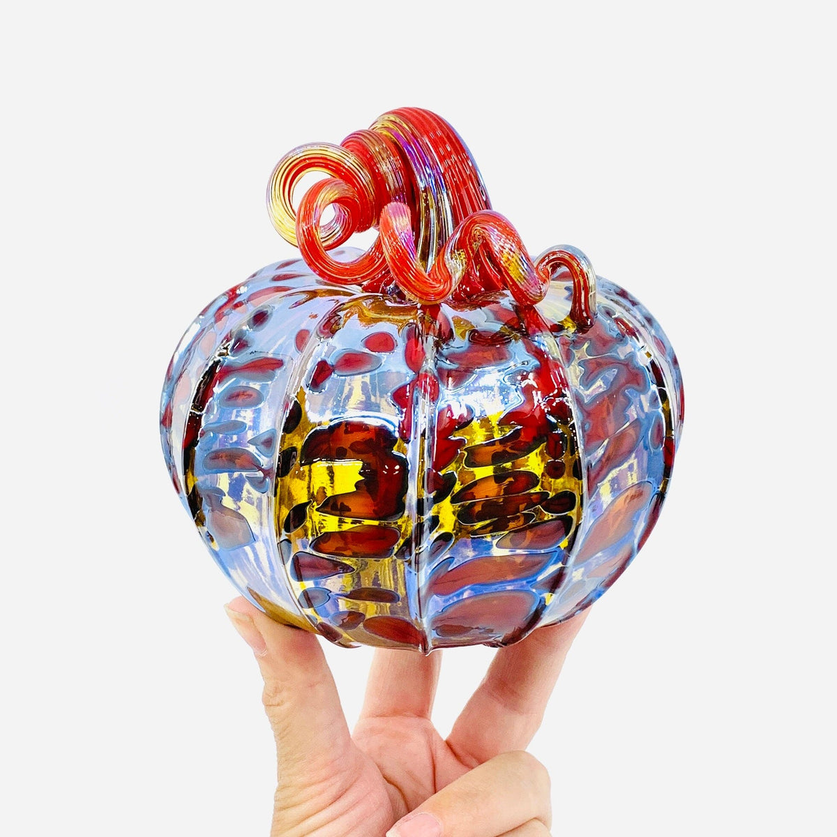 Daily Pumpkin 3014 Fall Squat Gabby Luke Adams Glass Blowing Studio 