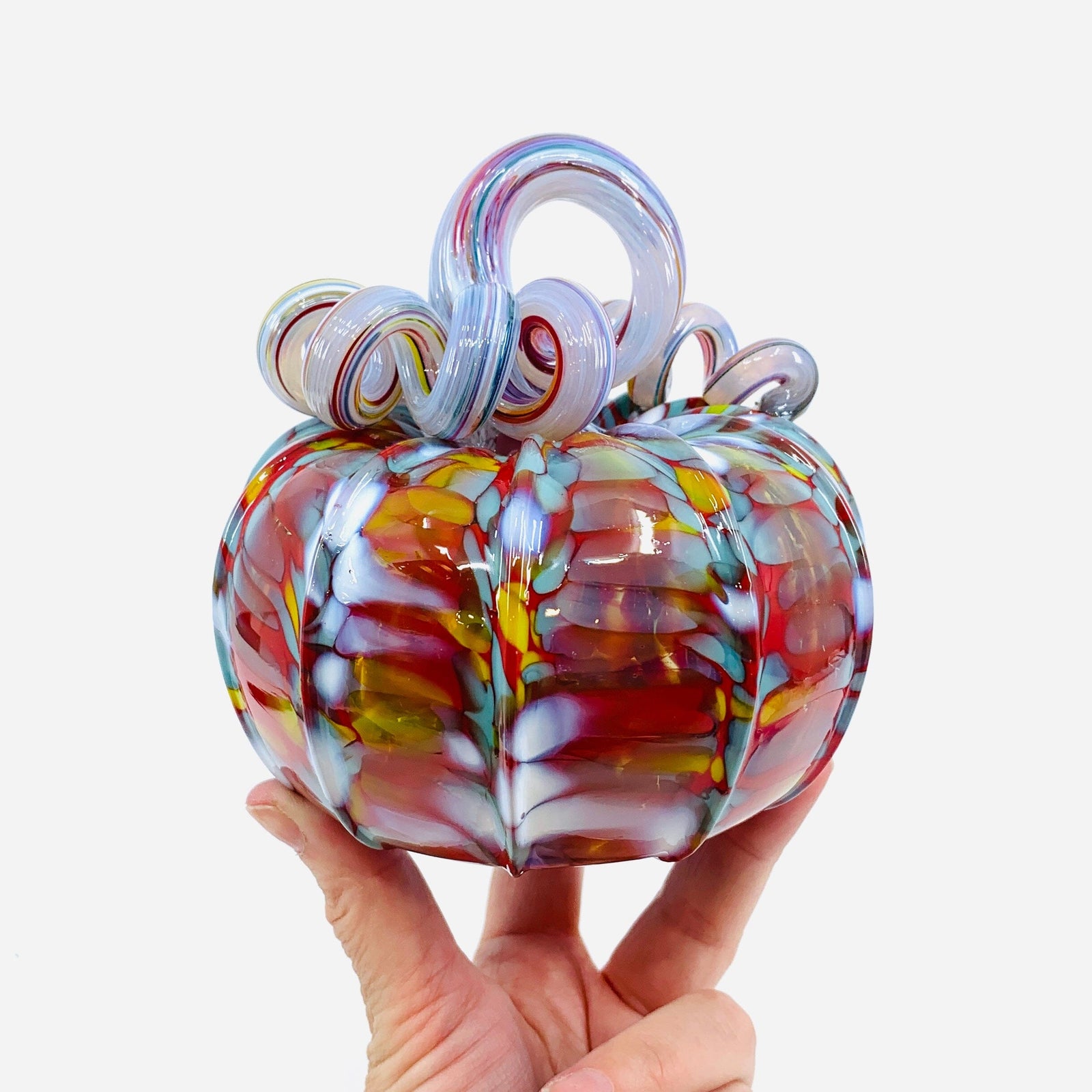 Daily Pumpkin 732 Squat Gabby Luke Adams Glass Blowing Studio 