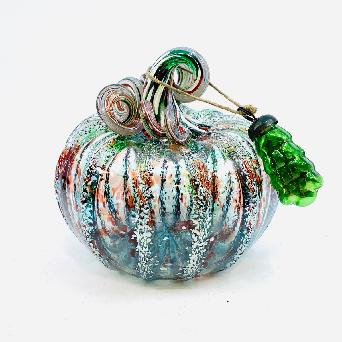 Daily Pumpkin 2142 Holiday Squat and Mercury Tree Ornament Gabby Luke Adams Glass Blowing Studio 